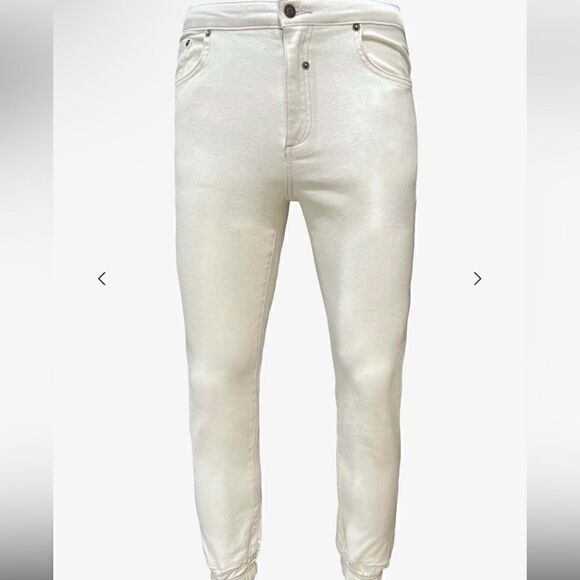SER.O.YA DAKOTA DENIM JOGGER WHITE Size 30 New - Picture 2 of 10